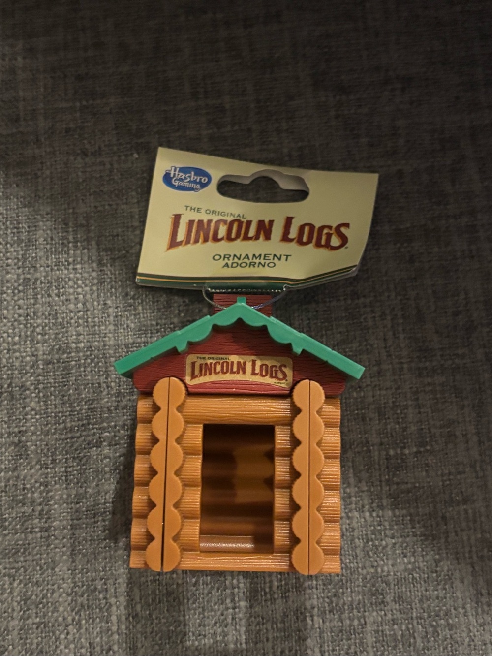 Hasbro Lincoln Logs Christmas Ornament New with Tags
